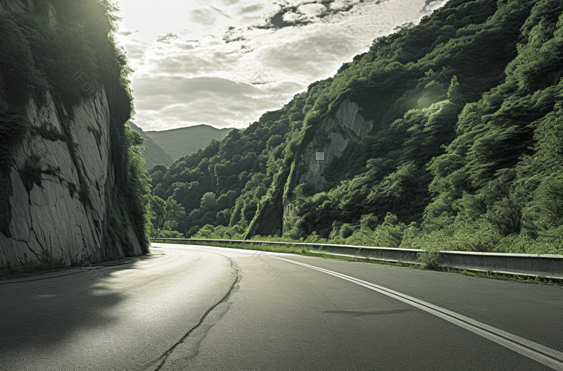 穿越山脉的道路,高清,摄影图,摄影图片,图片大全,摄影图免费下载